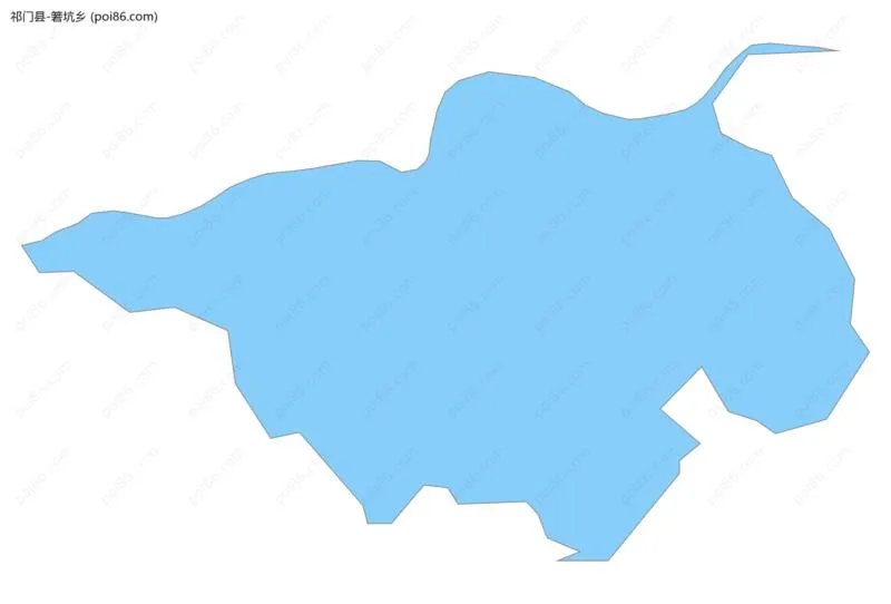 箬坑乡边界地图