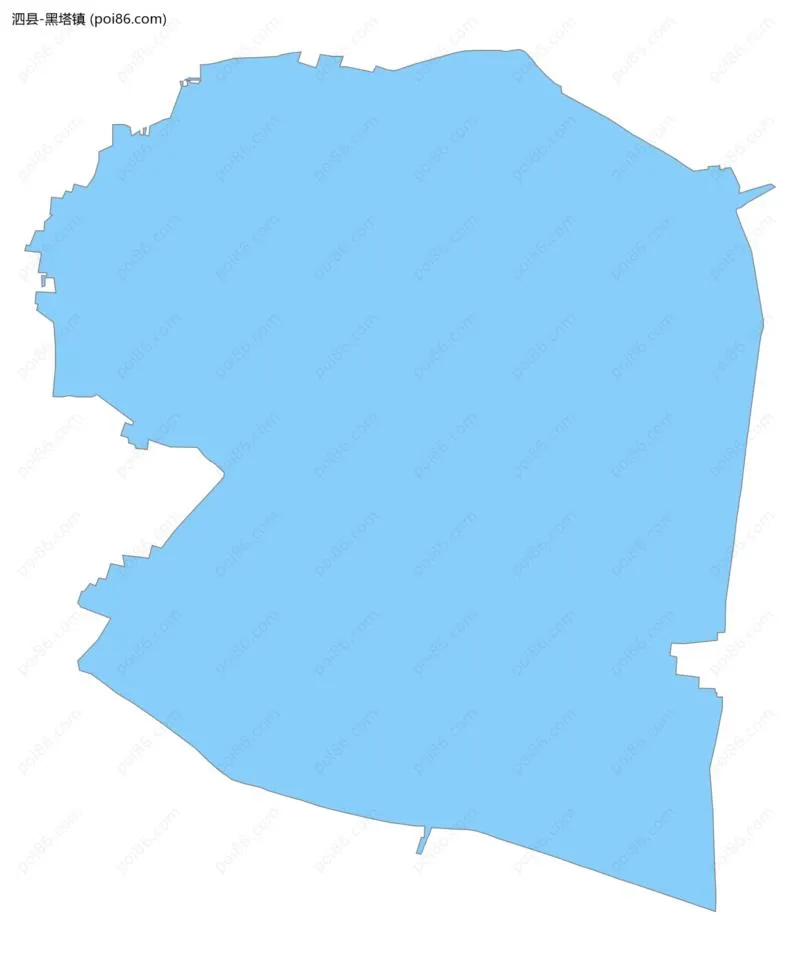 黑塔镇边界地图