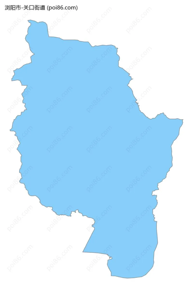 关口街道边界地图