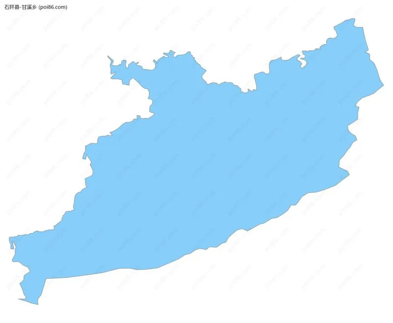 甘溪乡边界地图