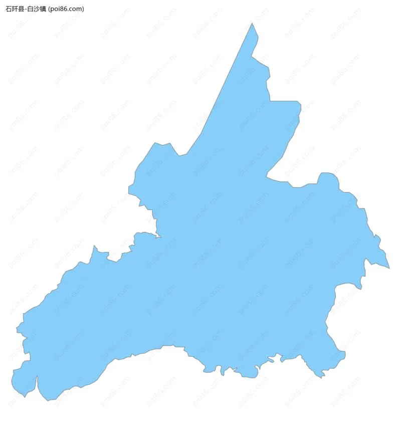 白沙镇边界地图