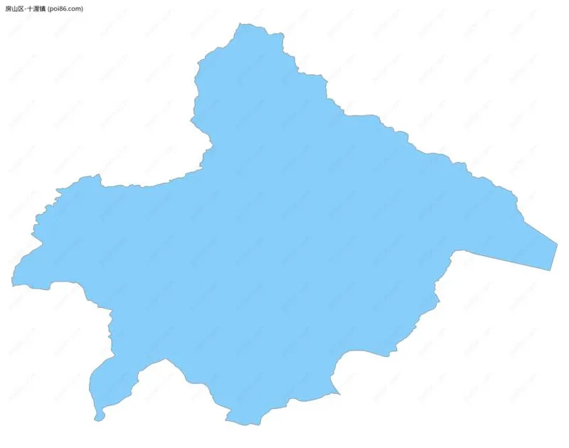 十渡镇边界地图