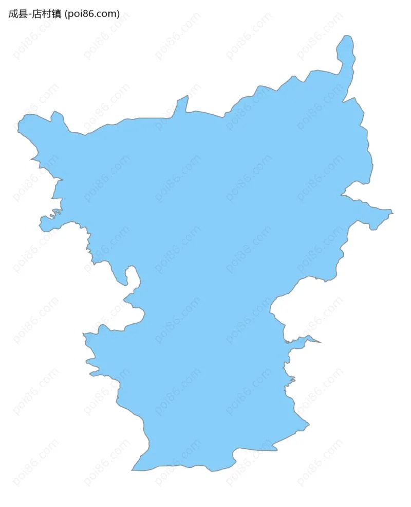店村镇边界地图