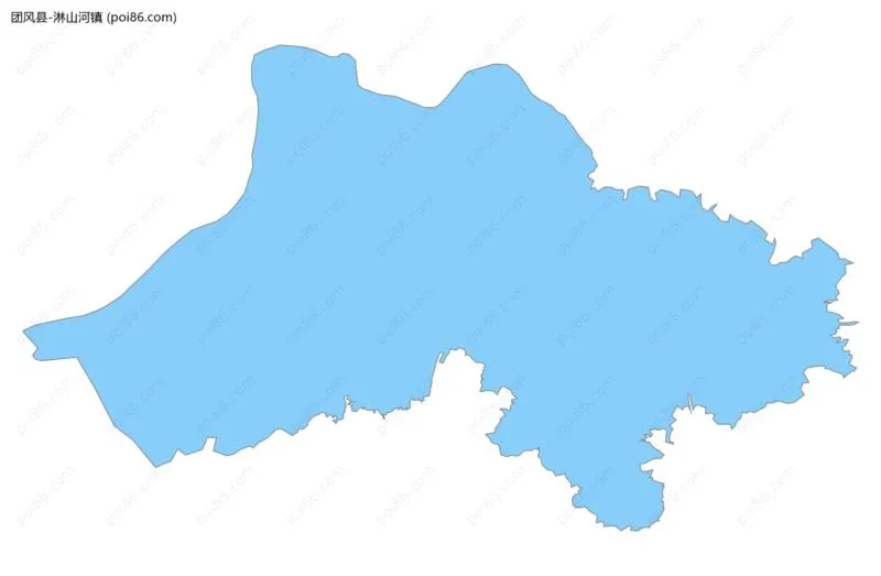 淋山河镇边界地图