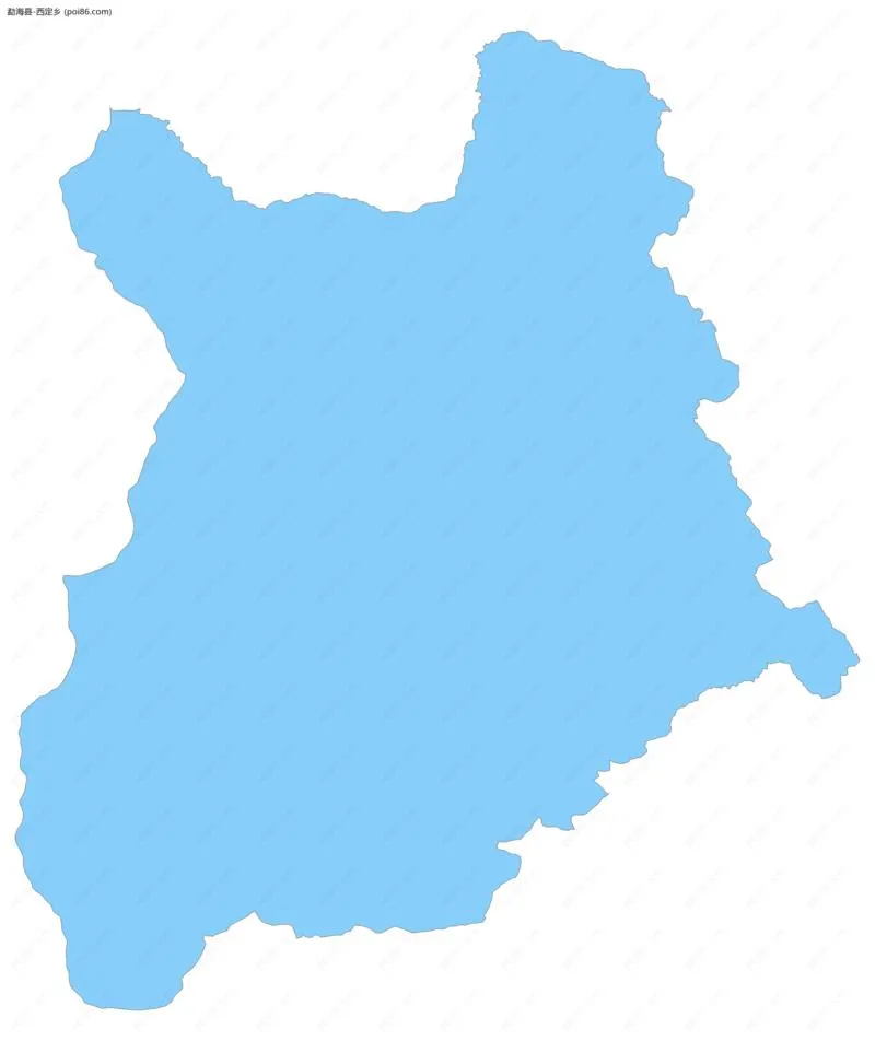 西定乡边界地图