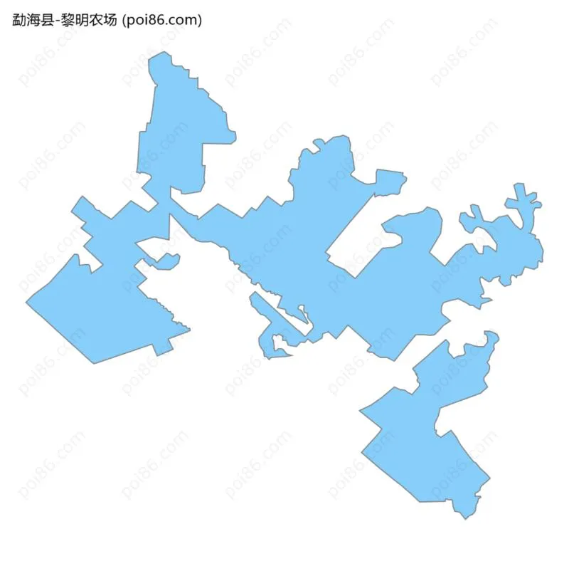 黎明农场边界地图