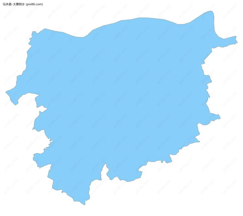 大栗树乡边界地图