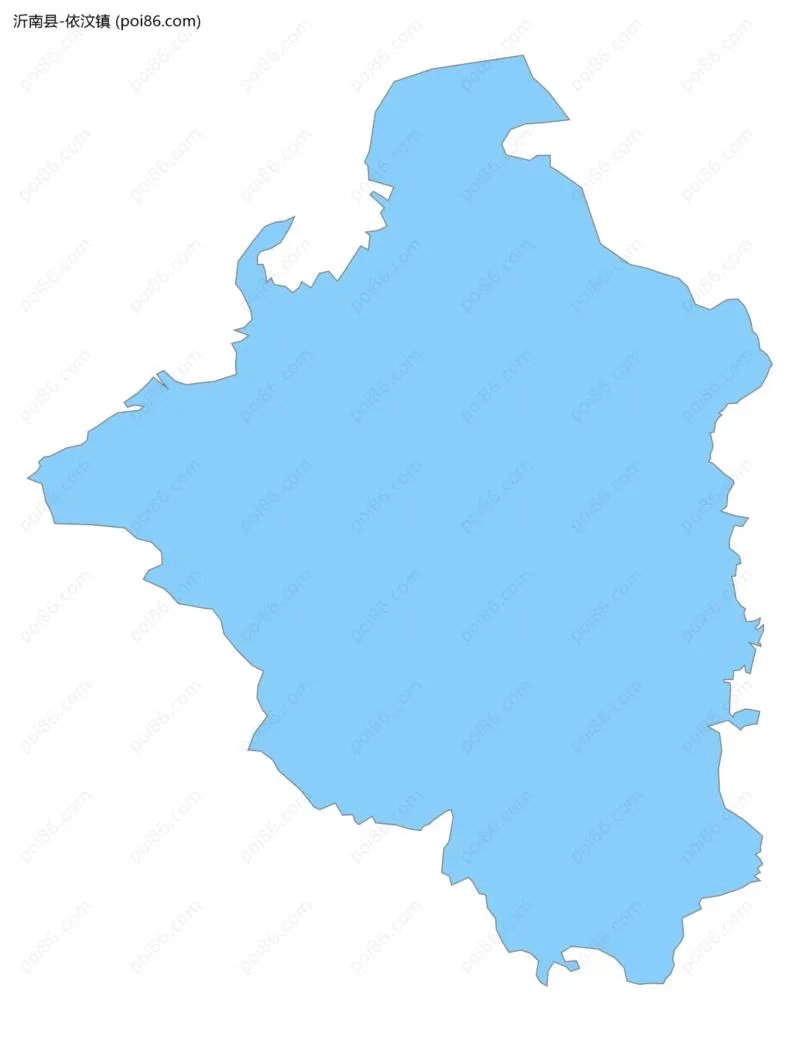 依汶镇边界地图