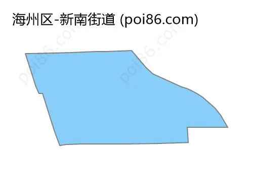 新南街道边界地图