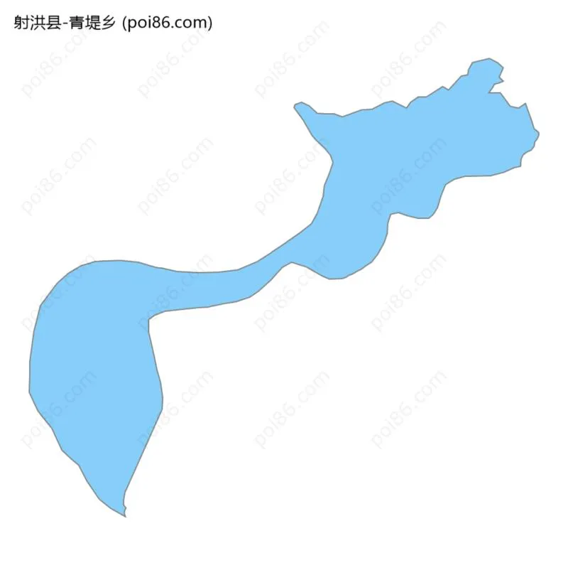 青堤乡边界地图