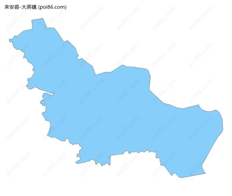 大英镇边界地图