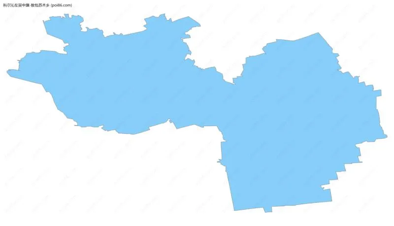 敖包苏木乡边界地图