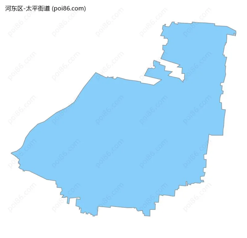太平街道边界地图