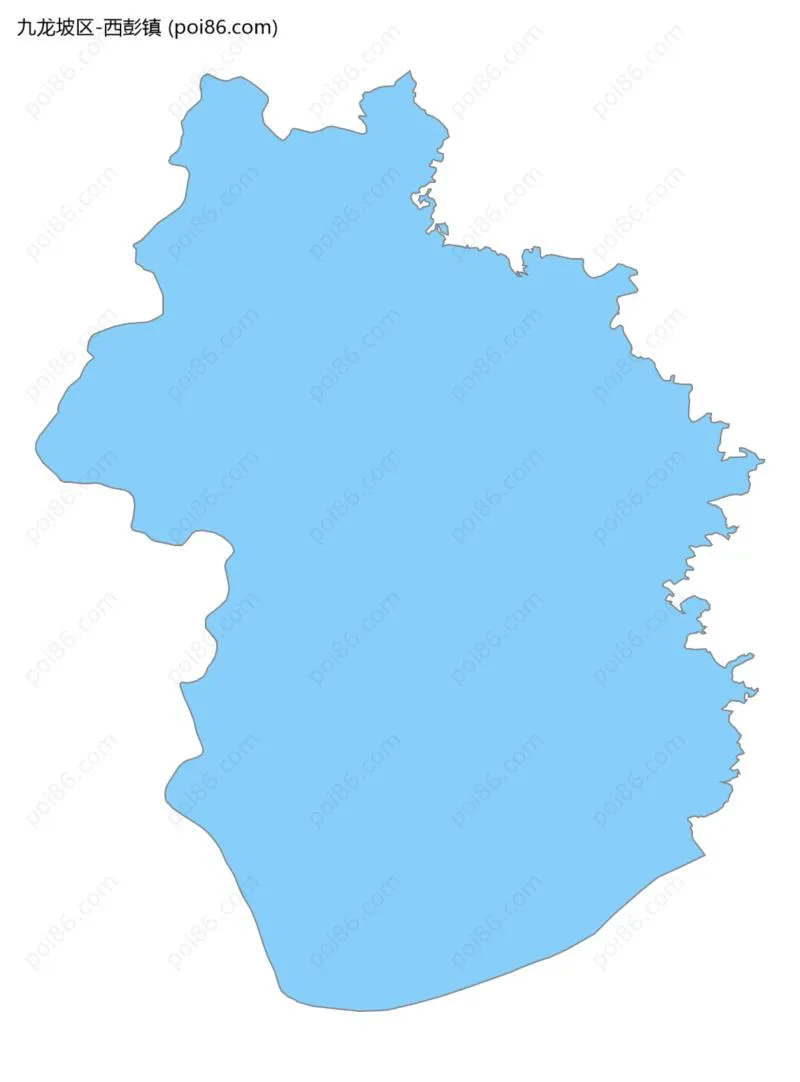 西彭镇边界地图