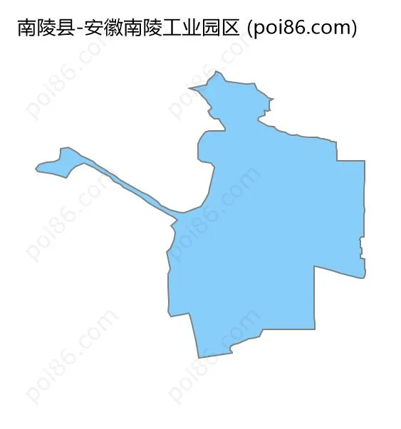安徽南陵工业园区边界地图
