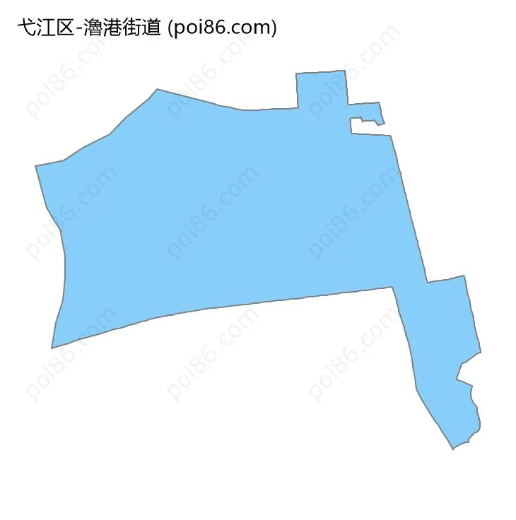 瀂港街道边界地图