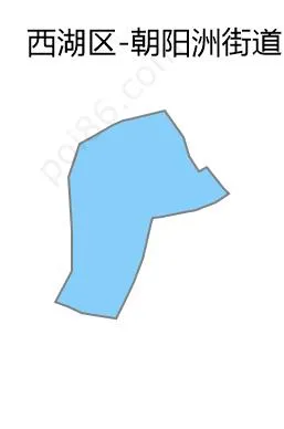 朝阳洲街道边界地图