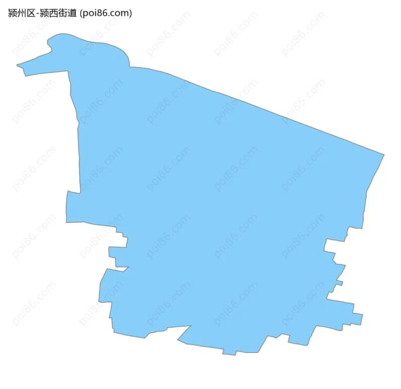 颍西街道边界地图