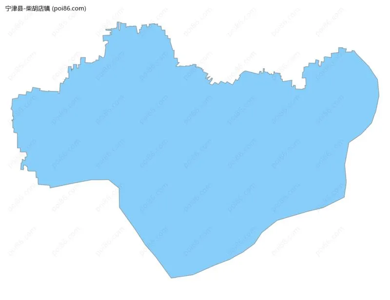 柴胡店镇边界地图