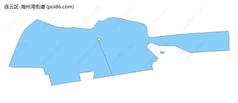 海州湾街道边界地图