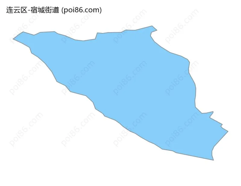 宿城街道边界地图