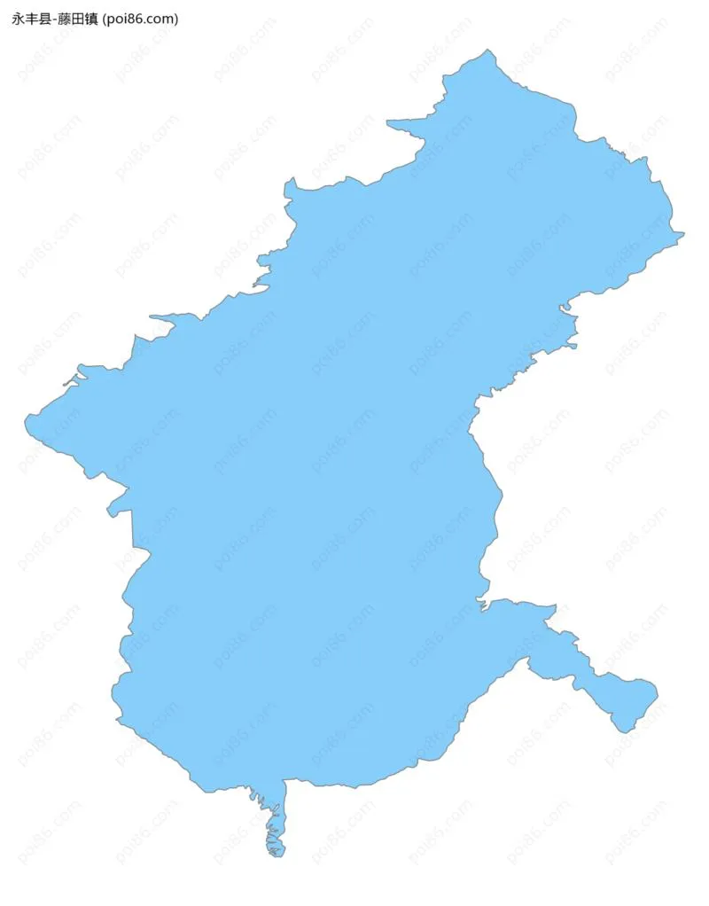 藤田镇边界地图