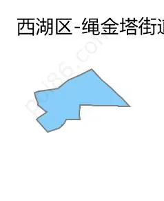 绳金塔街道边界地图