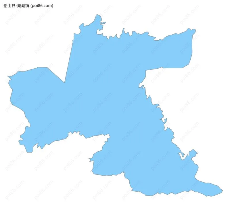 鹅湖镇边界地图