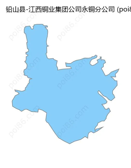 江西铜业集团公司永铜分公司边界地图