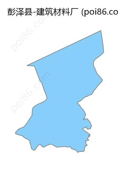 建筑材料厂边界地图