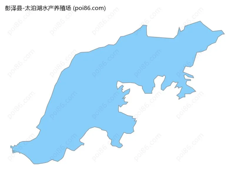 太泊湖水产养殖场边界地图