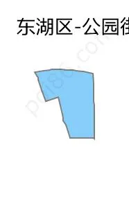 公园街道边界地图