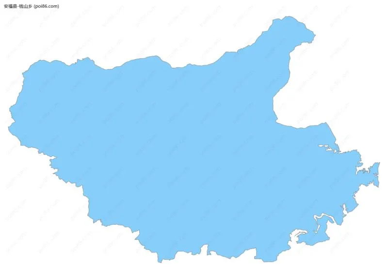 钱山乡边界地图