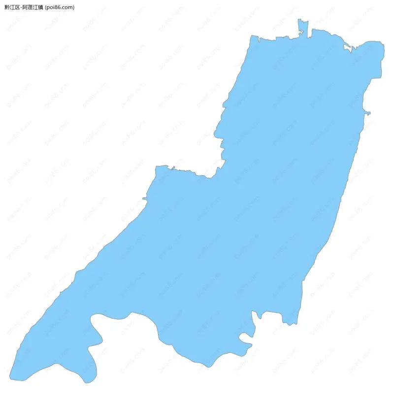 阿蓬江镇边界地图