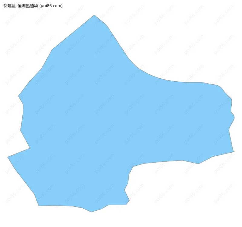 恒湖垦殖场边界地图