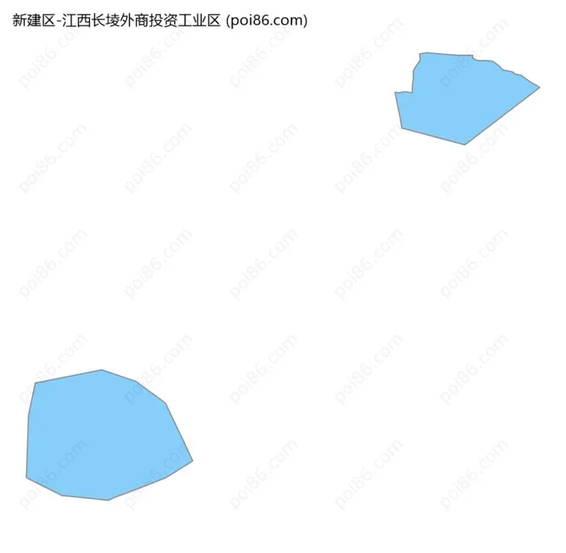 江西长堎外商投资工业区边界地图