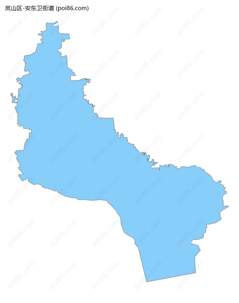 安东卫街道边界地图
