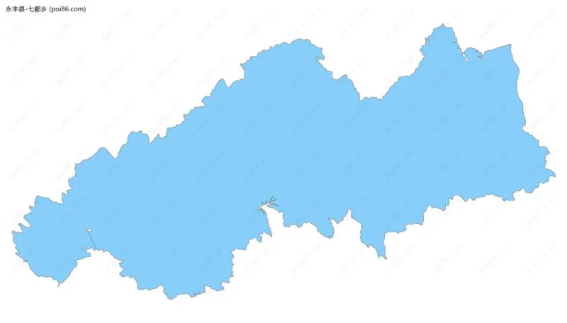 七都乡边界地图