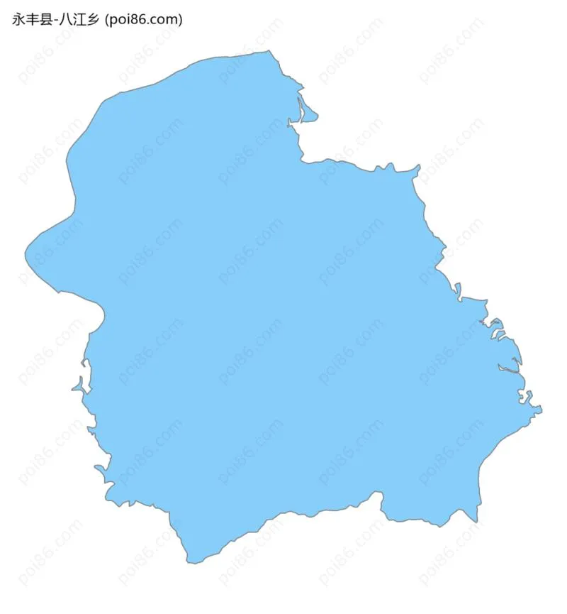 八江乡边界地图