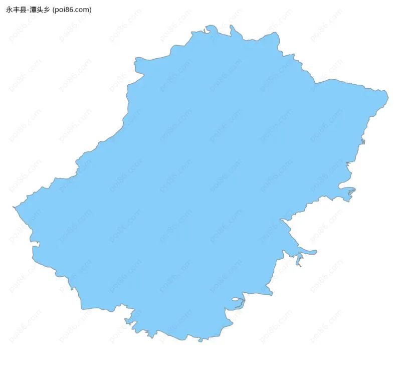 潭头乡边界地图