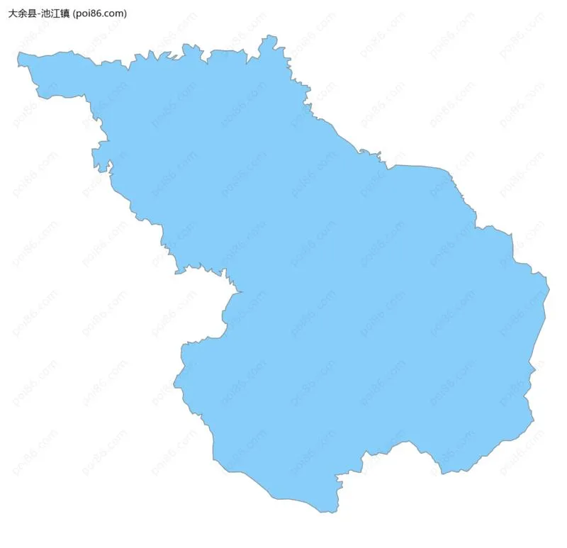 池江镇边界地图