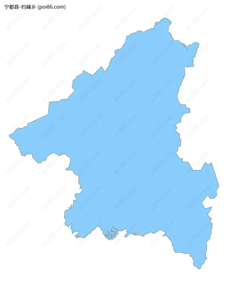 钓峰乡边界地图