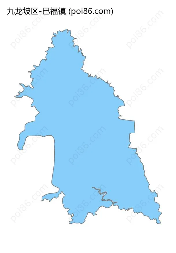 巴福镇边界地图