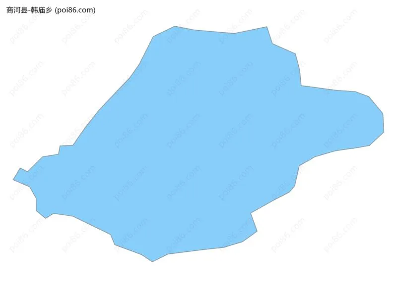 韩庙乡边界地图