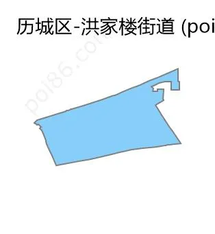 洪家楼街道边界地图