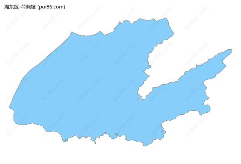 荷尧镇边界地图