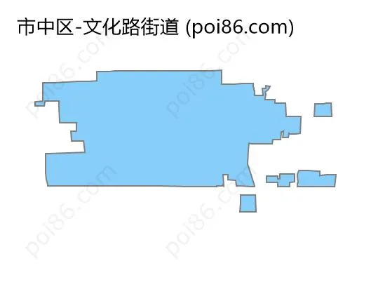 文化路街道边界地图