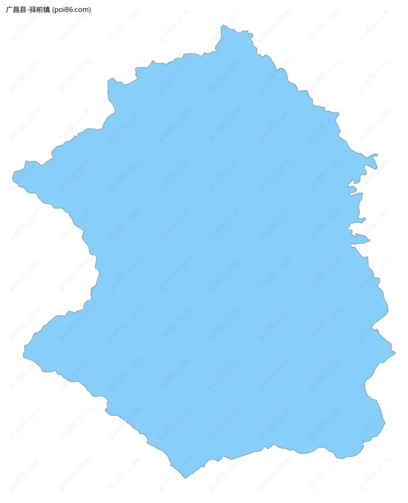 驿前镇边界地图