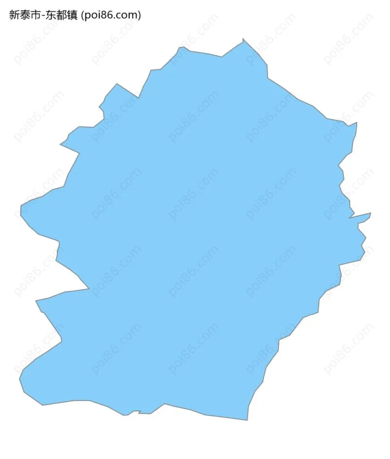 东都镇边界地图