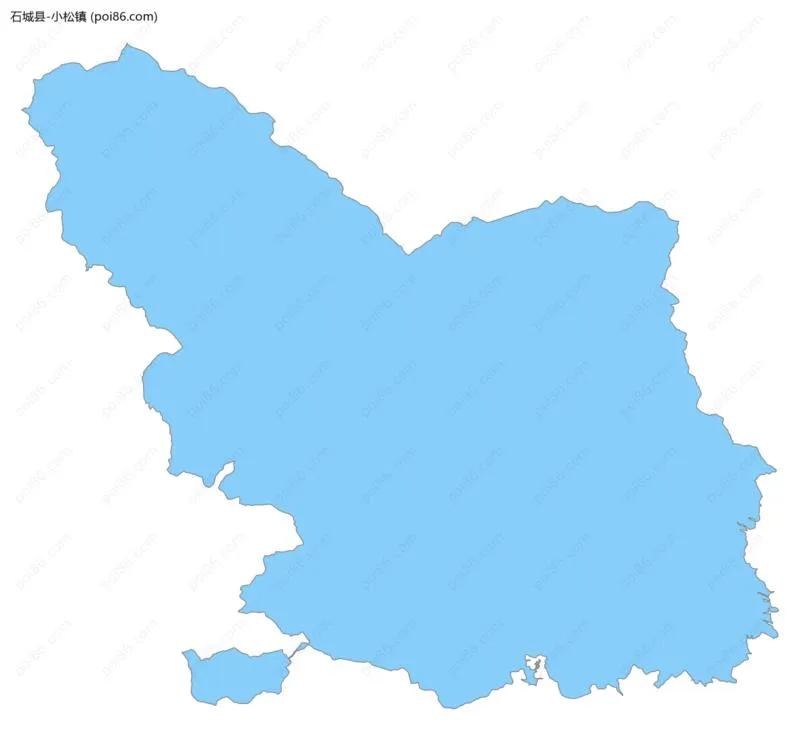 小松镇边界地图